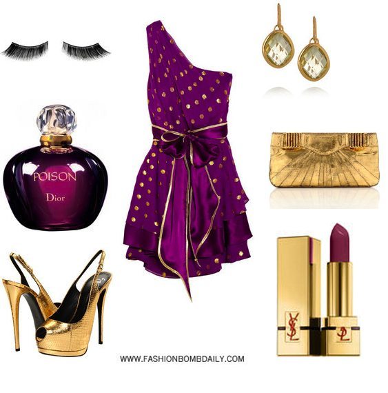 shoes to wear with a purple dress